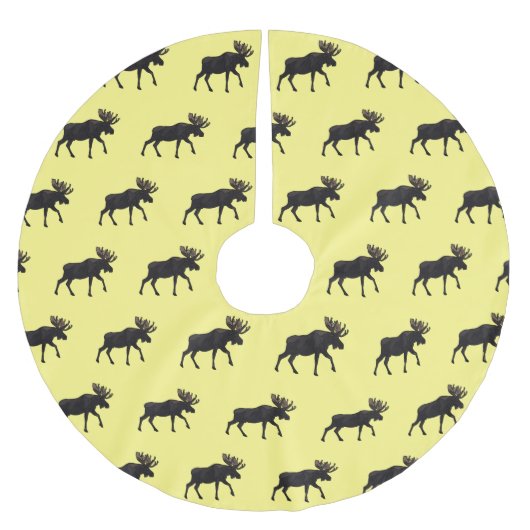 ムース漫画イラストレーション ブラッシュドポリエステルツリースカート (正面)