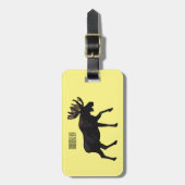 ムース漫画イラストレーション ラゲッジタグ (正面縦)