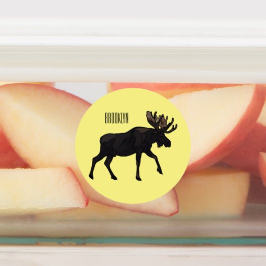 ムース漫画イラストレーション ラベル (貼付)