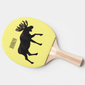 ムース漫画イラストレーション 卓球ラケット (横)