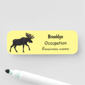 ムース漫画イラストレーション 名札 (インサイチュ)