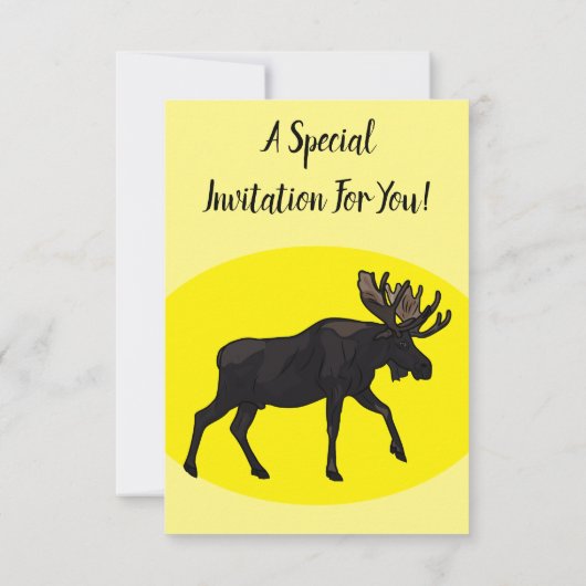 ムース漫画イラストレーション 招待状 (裏面)