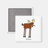 ムース磁石 マグネット (正面/裏面)