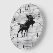 ムース素朴ウッドラージクロック ラージ壁時計 (傾斜)