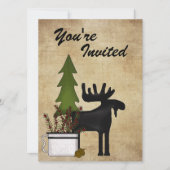 ムース素朴ファミリー懇親会パーティの招待状 招待状 (正面)