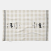 ムース素朴プパーソナライズされたライド キッチンタオル (横)