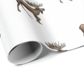 ムース素朴プリントギフト包装紙 ラッピングペーパー (ロールコーナー)