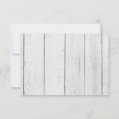 ムース素朴ベビーシャワーおむつラッフルカード 招待状 (裏面)