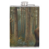 ムース素朴ボホ森林林の緑 フラスク (裏面)