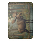 ムース素朴ボホ森林林の荒野 バスマット (正面縦)