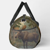 ムース素朴ボホ森林森林森林森林森林湖 ダッフルバッグ (右)