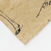 ムース素朴ワイルドライフフリースブランケットキャビンデコール フリースブランケット (角)