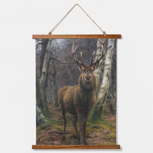 ムース素朴・ウォール・タペストリー 吊り下げ型タペストリー (正面)