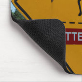 ムース警告標識 マウスパッド (コーナー)