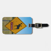 ムース警告標識 ラゲッジタグ (正面横)