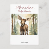 ムース赤ちゃんシャワーおむつラッフル エンクロージャーカード (裏面)