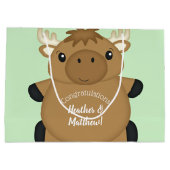 ムース赤ちゃんシャワー ラージペーパーバッグ (裏面)