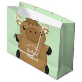 ムース赤ちゃんシャワー ラージペーパーバッグ (正面アングル)