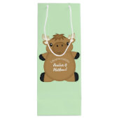 ムース赤ちゃんシャワー ワインギフトバッグ (裏面)