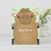 ムース赤ちゃんシャワー 招待状 (スタンド正面)