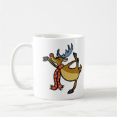 ムース踊り漫画 |背景色の選択 コーヒーマグカップ (左)