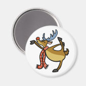 ムース踊り漫画 |背景色の選択 マグネット (正面/裏面)