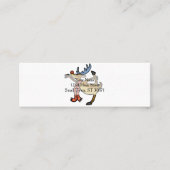 ムース踊り漫画|背景色を選択 スキニー名刺 (正面)