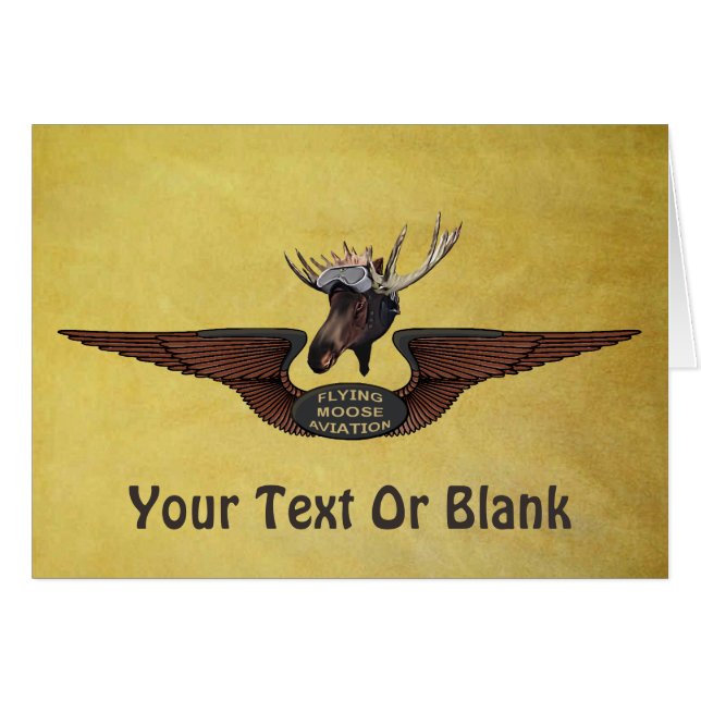 ムース飛んでいるブッシュパイロットウィングス (正面横)