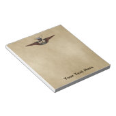 ムース飛んでいるブッシュパイロットウィングス ノートパッド (アングル)