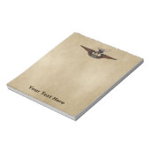 ムース飛んでいるブッシュパイロットウィングス ノートパッド (回転)