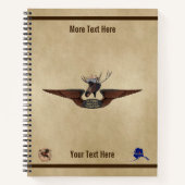 ムース飛んでいるブッシュパイロットウィングス ノートブック (正面)
