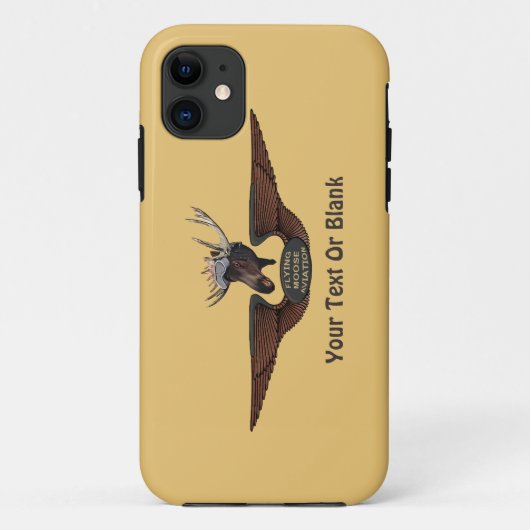 ムース飛んでいるブッシュパイロットウィングス Case-Mate iPhoneケース (裏面)