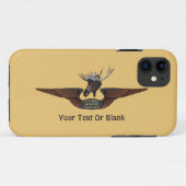 ムース飛んでいるブッシュパイロットウィングス Case-Mate iPhoneケース (裏面(横))
