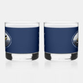 ムース飛んでいる航空デハヴィランドDH3-Cオッター ウイスキーグラス (左)