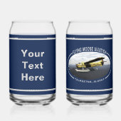 ムース飛んでいる航空デハヴィランドDH3-Cオッター ガラス缶 (裏面)