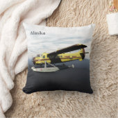 ムース飛んでいる航空デハヴィランドDH3-Cオッター クッション (ブランケット)