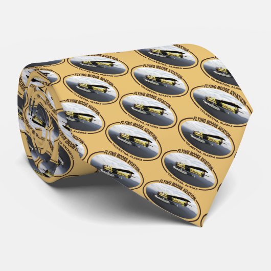 ムース飛んでいる航空デハヴィランドDH3-Cオッター ネクタイ (ロール)