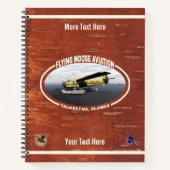 ムース飛んでいる航空デハヴィランドDH3-Cオッター ノートブック (正面)