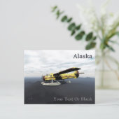 ムース飛んでいる航空デハヴィランドDH3-Cオッター ポストカード (スタンド正面)