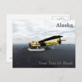 ムース飛んでいる航空デハヴィランドDH3-Cオッター ポストカード (正面/裏面)