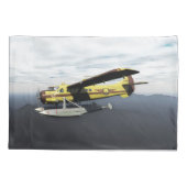 ムース飛んでいる航空デハヴィランドDH3-Cオッター 枕カバー (裏面)
