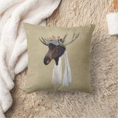 ムース飛んでいる航空パイロットオンオールド紙 クッション (ブランケット)