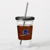 ムース飛んでいる航空用パッチ アクリルタンブラー (裏面)