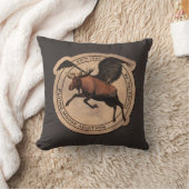 ムース飛んでいる航空用パッチ クッション (ブランケット)