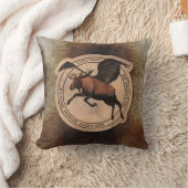 ムース飛んでいる航空用パッチ クッション (ブランケット)