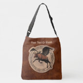 ムース飛んでいる航空用パッチ クロスボディバッグ (裏面)