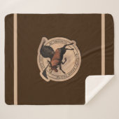 ムース飛んでいる航空用パッチ シェルパブランケット (正面(横))