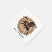 ムース飛んでいる航空用パッチ スタンダードカクテルナプキン (角)