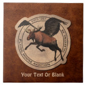 ムース飛んでいる航空用パッチ タイル (正面)