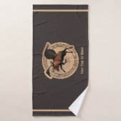 ムース飛んでいる航空用パッチ バスタオル (バスタオル)